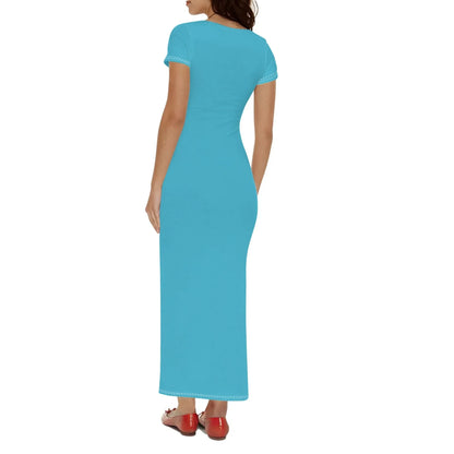 bright-summer-sky-short-sleeve-long-dress-long-dress-jlr-design-52694 - JLR Design