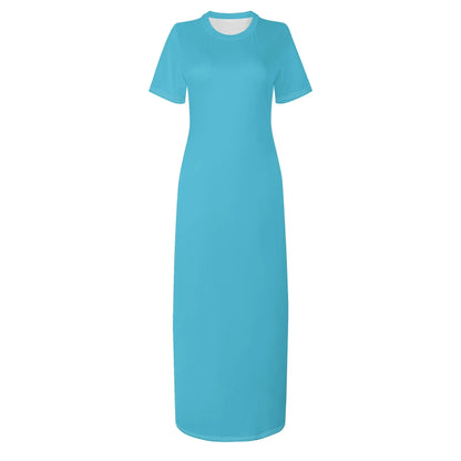 bright-summer-sky-short-sleeve-long-dress-long-dress-jlr-design-38981 - JLR Design