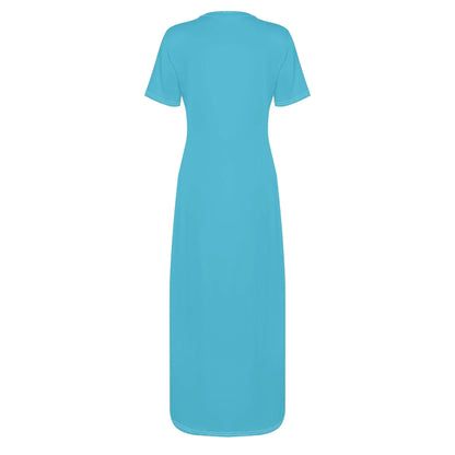 bright-summer-sky-short-sleeve-long-dress-long-dress-jlr-design-26635 - JLR Design