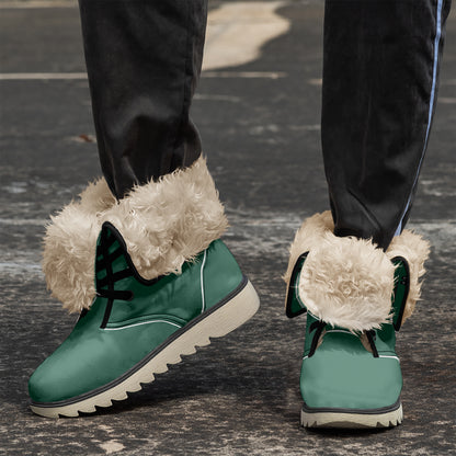 British Racing Green Chic Boots mit Plüschfutter Boots JLR Design