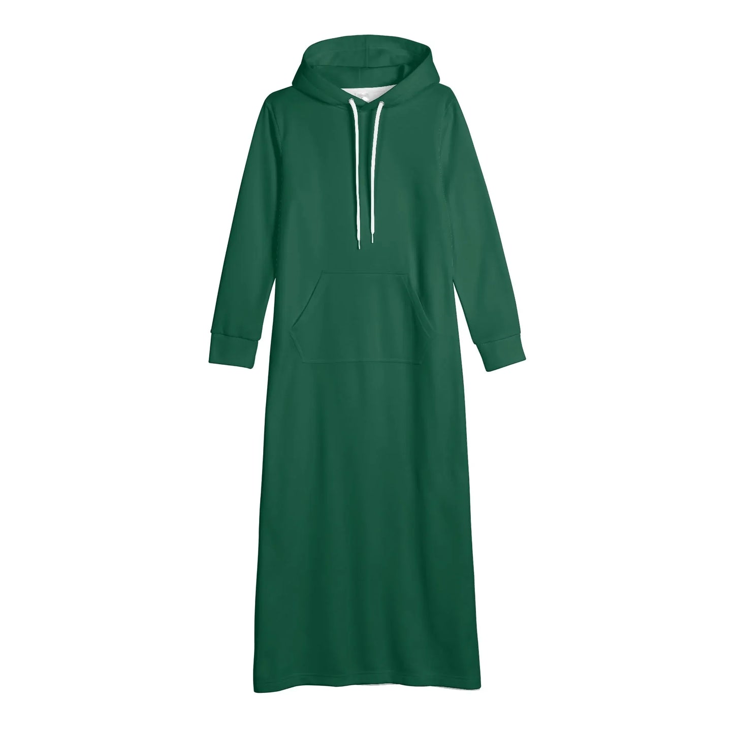 british-racing-green-bequemes-leichtes-hoodie-kleid-hoodiekleid-jlr-design-91446 - JLR Design