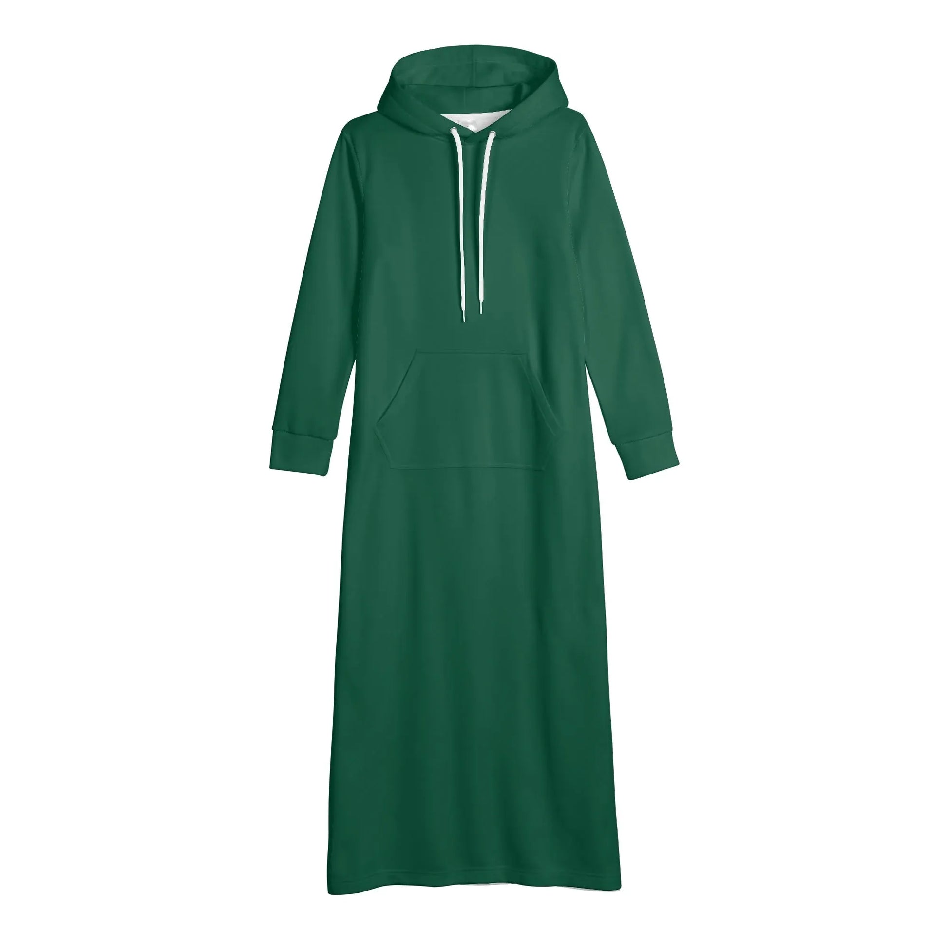 british-racing-green-bequemes-leichtes-hoodie-kleid-hoodiekleid-jlr-design-91446 - JLR Design