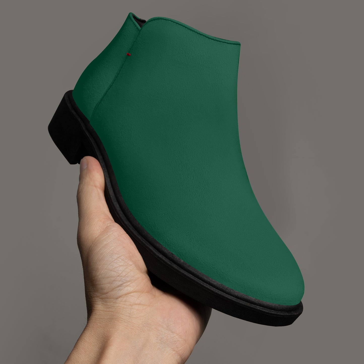 British Racing Green elegante Reißverschluss-Stiefeletten Stiefeletten JLR Design