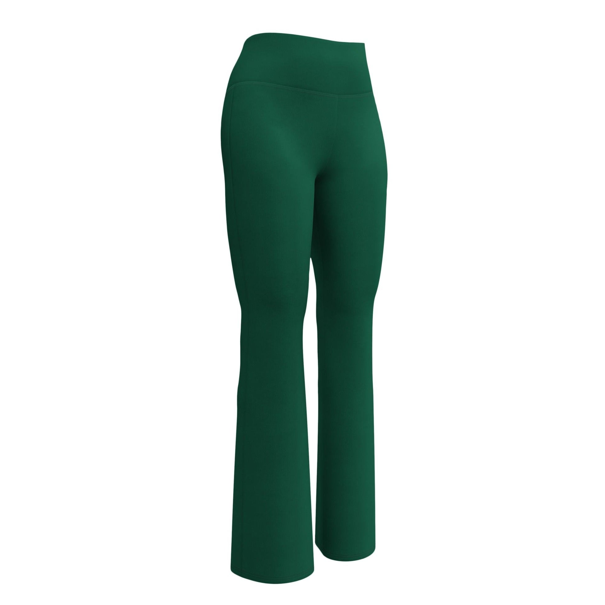 British Racing Green High Waist Flare Leggings Flare Leggings 59.99 British, Flare, Green, High, Leggings, Racing, Waist JLR Design