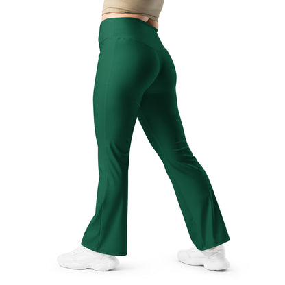 British Racing Green High Waist Flare Leggings Flare Leggings 59.99 British, Flare, Green, High, Leggings, Racing, Waist JLR Design