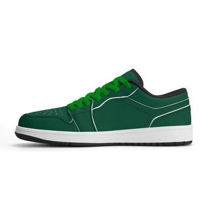 british-racing-green-low-top-leder-sneaker-fur-damen-sneaker-jlr-design-40356 - JLR Design