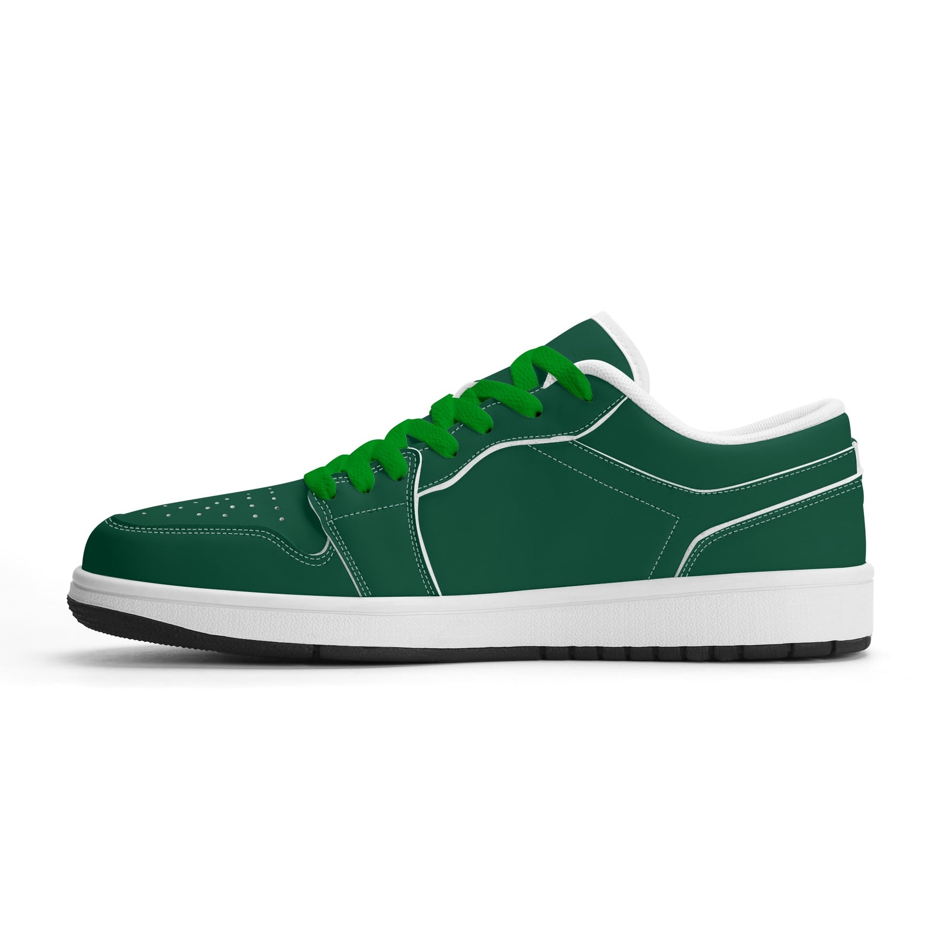 British Racing Green Low Top Leder Sneaker für Damen Sneaker JLR Design