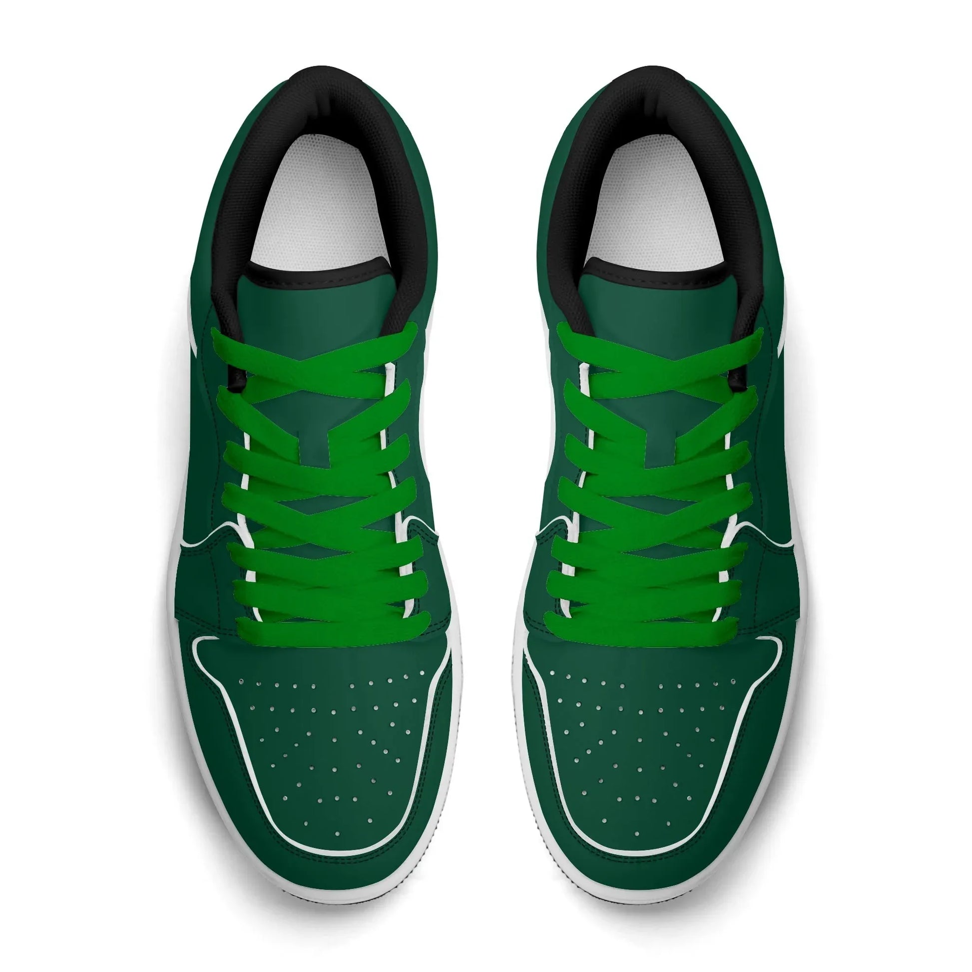 british-racing-green-low-top-leder-sneaker-fur-damen-sneaker-jlr-design-46344 - JLR Design