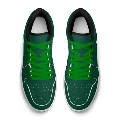 british-racing-green-low-top-leder-sneaker-fur-damen-sneaker-jlr-design-46344 - JLR Design
