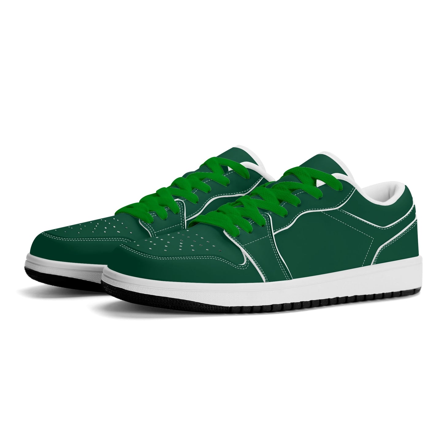 British Racing Green Low Top Leder Sneaker für Damen Sneaker JLR Design