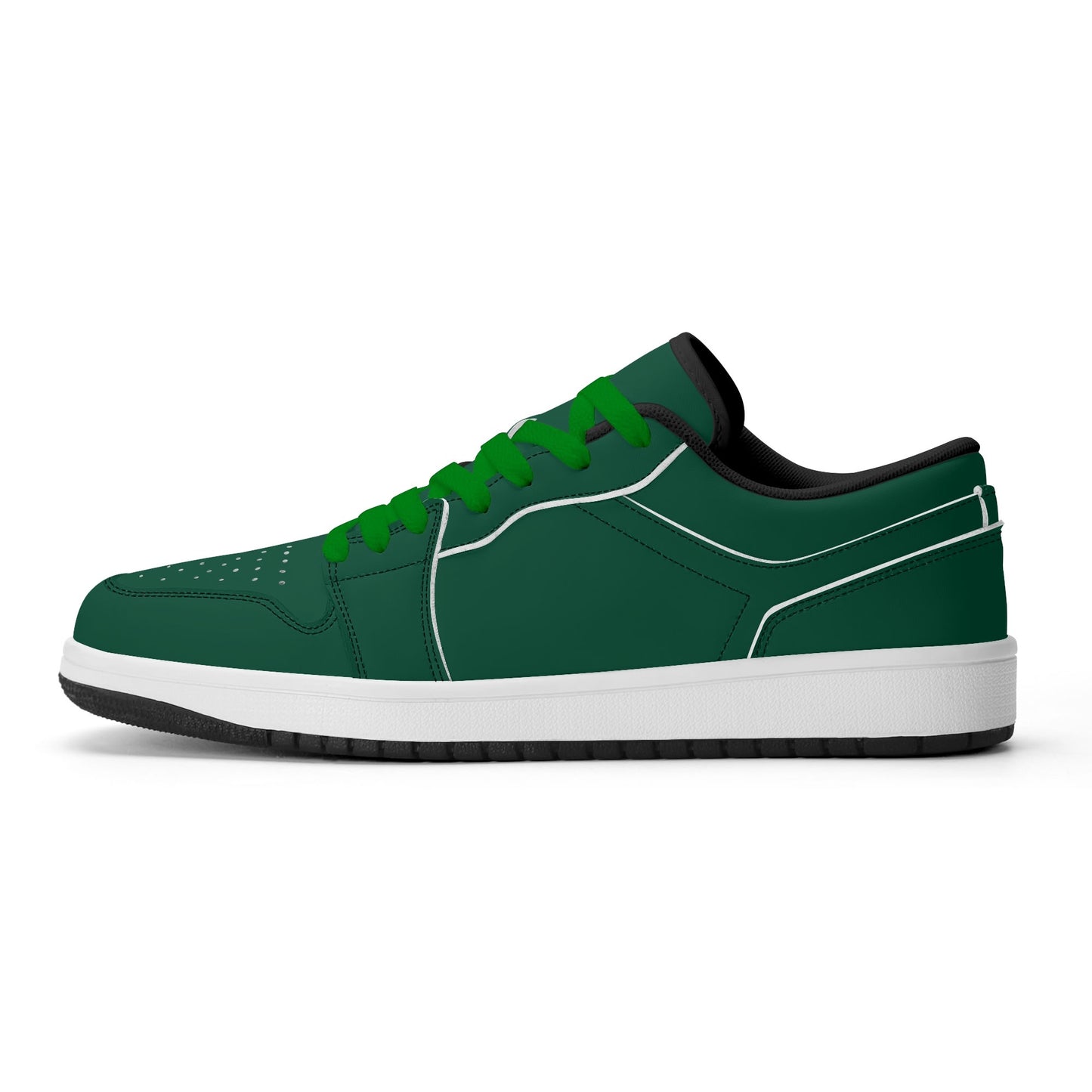 British Racing Green Low Top Leder Sneaker für Damen Sneaker JLR Design