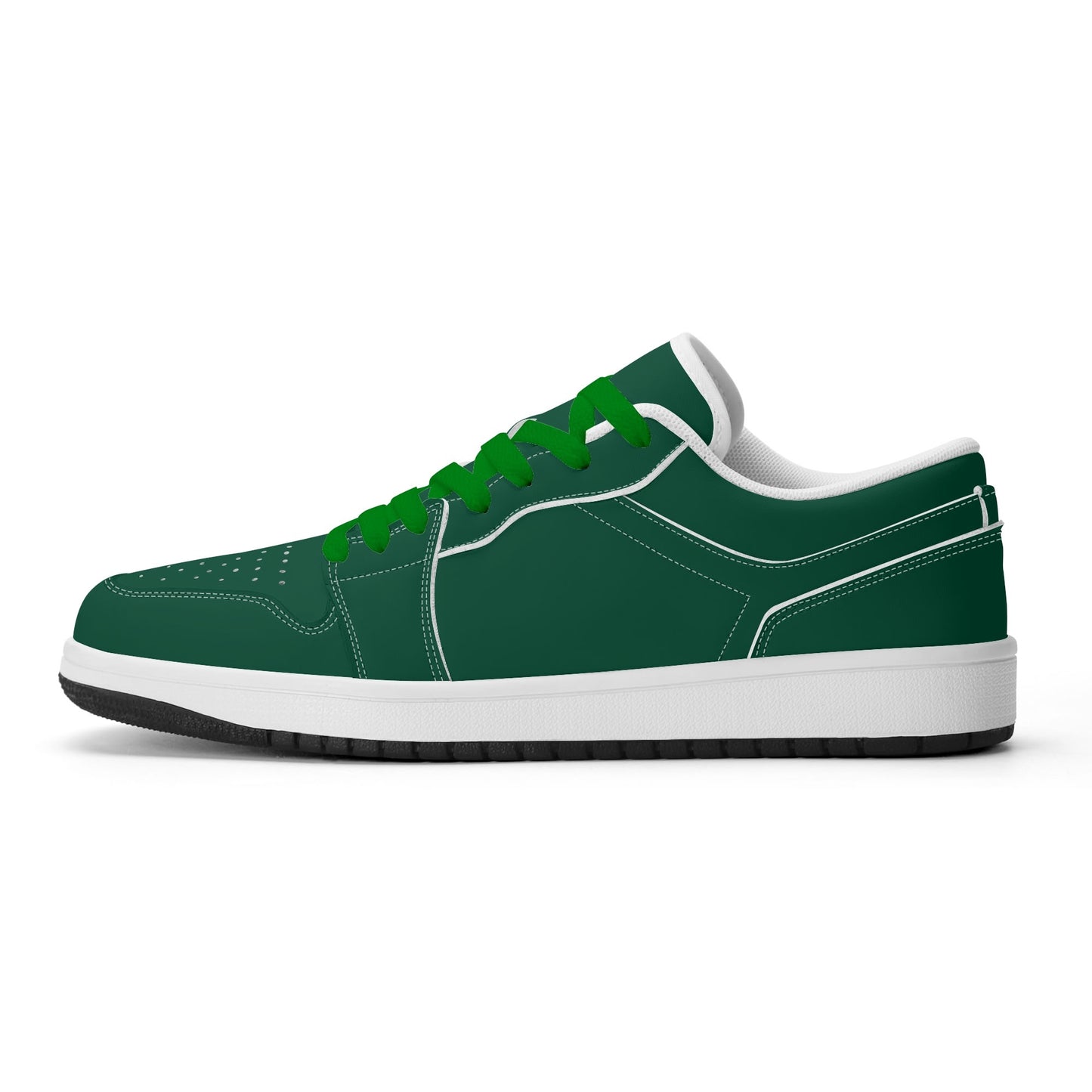 British Racing Green Low Top Leder Sneaker für Damen Sneaker JLR Design