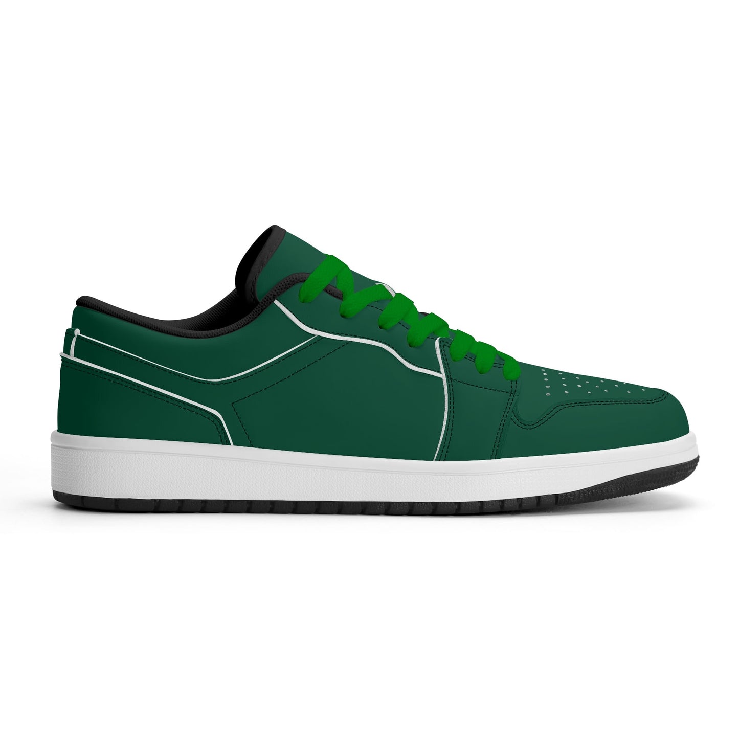 British Racing Green Low Top Leder Sneaker für Damen Sneaker JLR Design