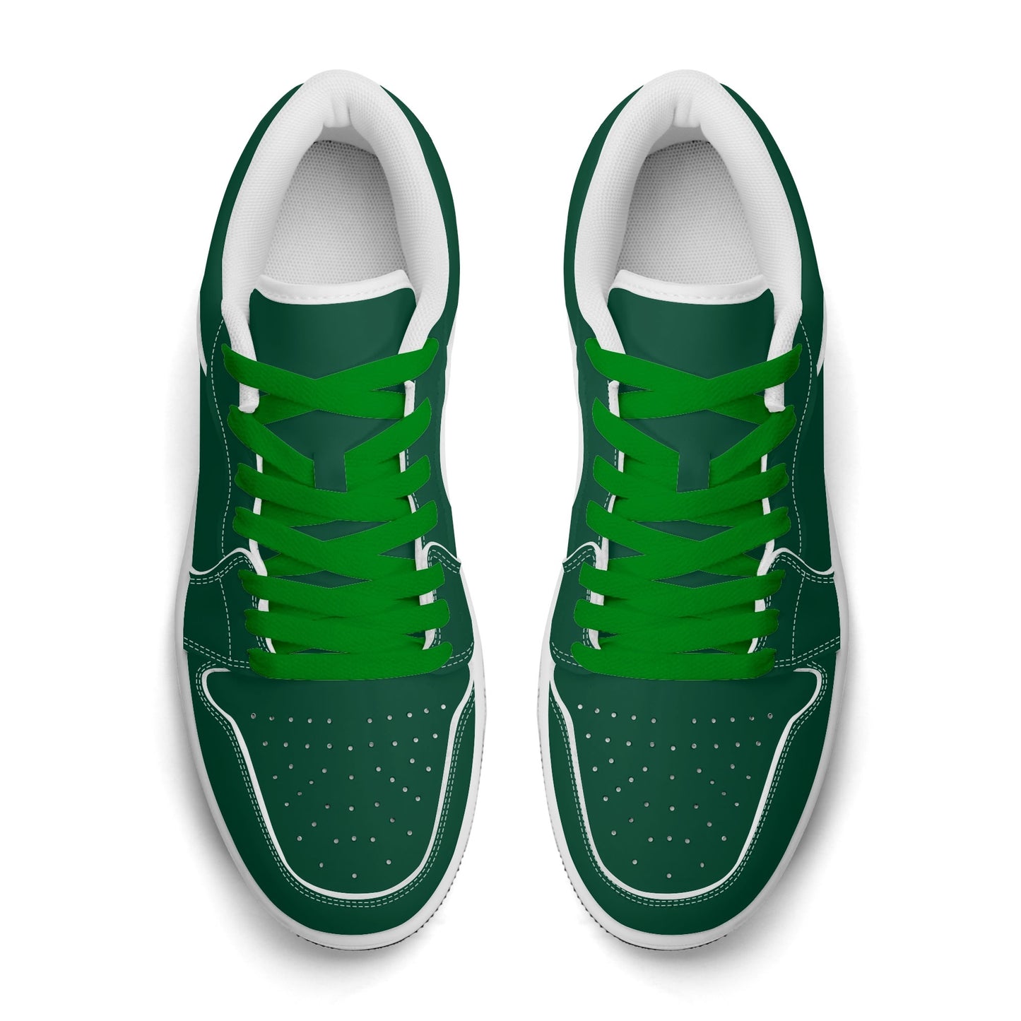 British Racing Green Low Top Leder Sneaker für Damen Sneaker JLR Design