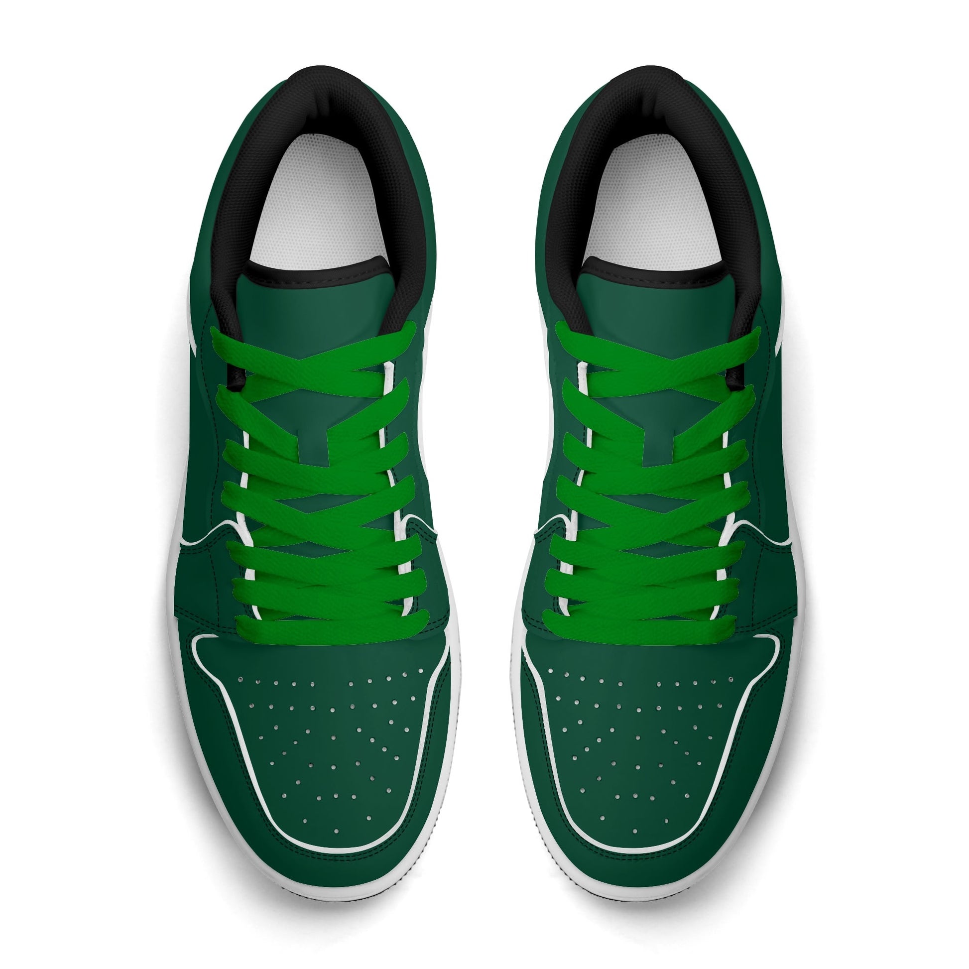 British Racing Green Low Top Leder Sneaker für Damen Sneaker JLR Design
