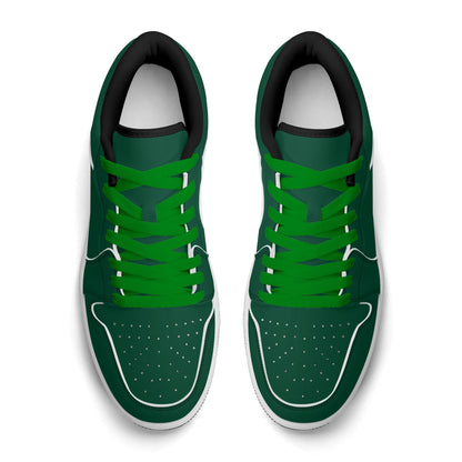 British Racing Green Low Top Leder Sneaker für Damen Sneaker JLR Design