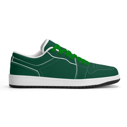 british-racing-green-low-top-leder-sneaker-fur-damen-sneaker-jlr-design-79495 - JLR Design