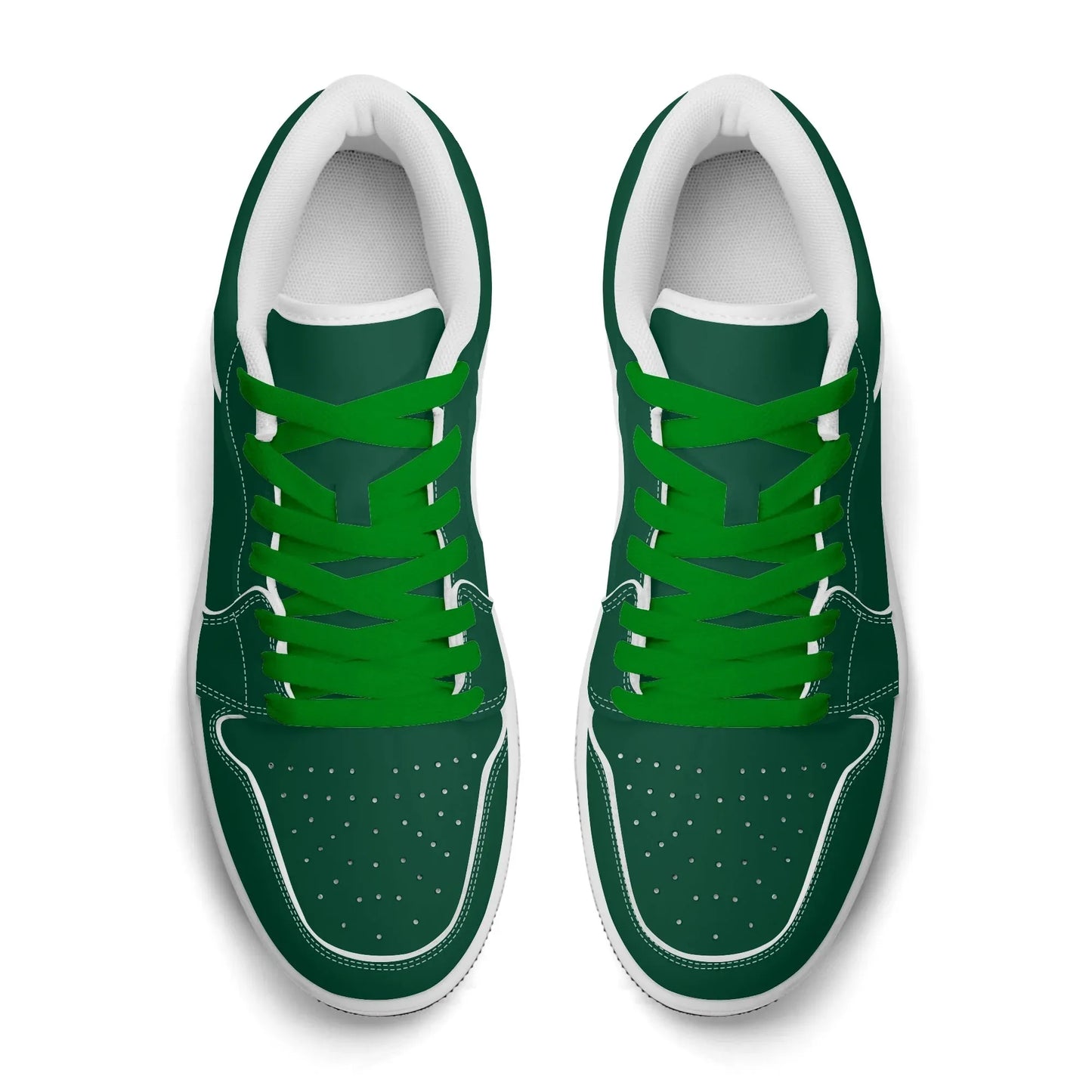 british-racing-green-low-top-leder-sneaker-fur-damen-sneaker-jlr-design-43954 - JLR Design