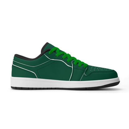 British Racing Green Low Top Leder Sneaker für Damen Sneaker JLR Design