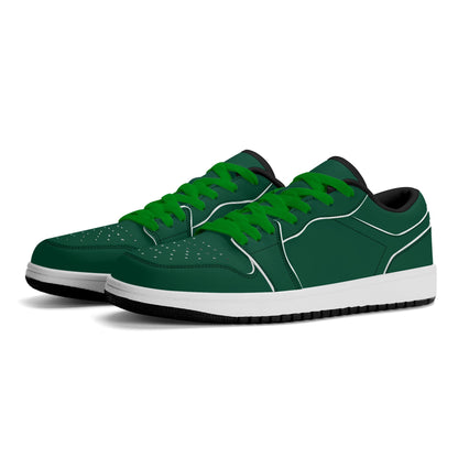 British Racing Green Low Top Leder Sneaker für Damen Sneaker JLR Design