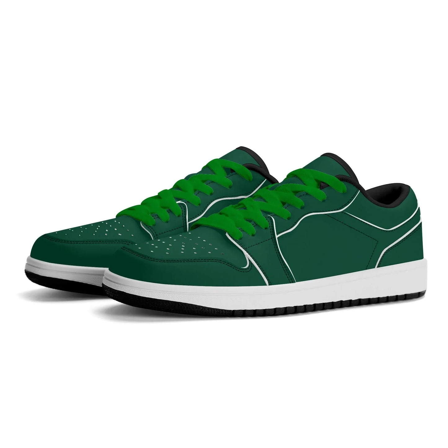 british-racing-green-low-top-leder-sneaker-fur-herren-sneaker-jlr-design-92807 - JLR Design