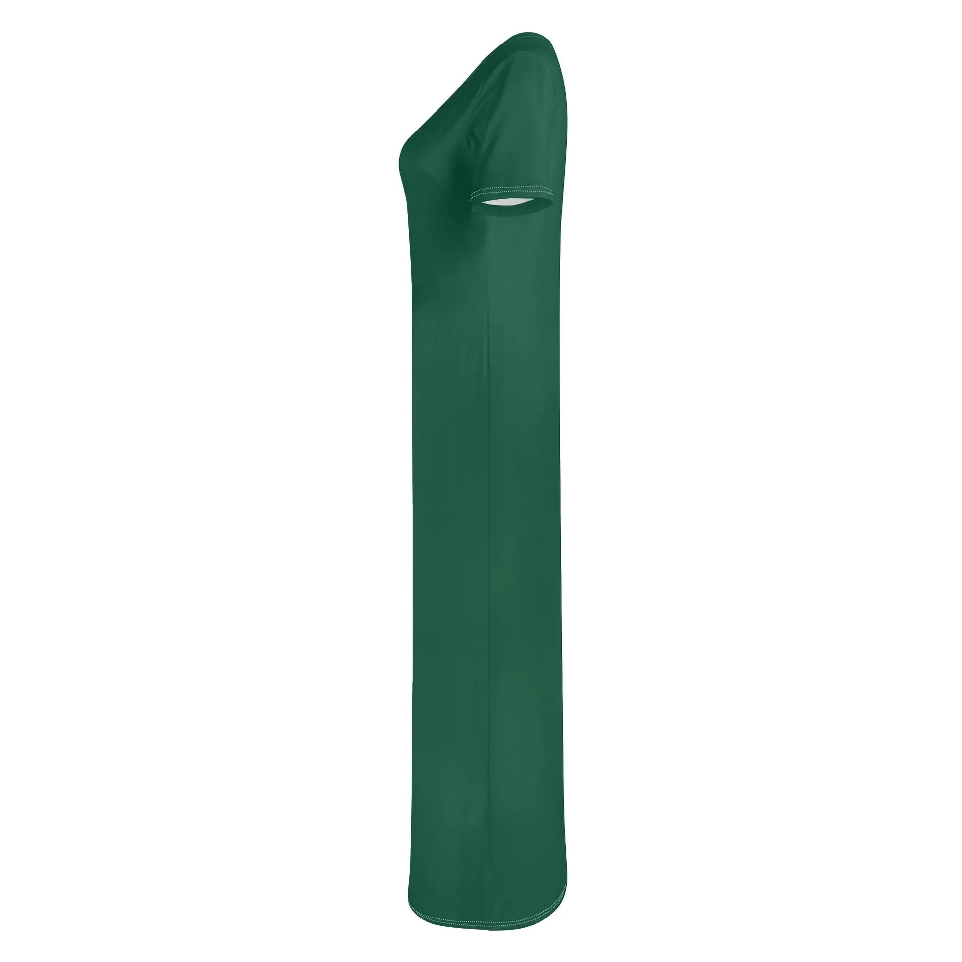 british-racing-green-short-sleeve-long-dress-long-dress-jlr-design-92765 - JLR Design