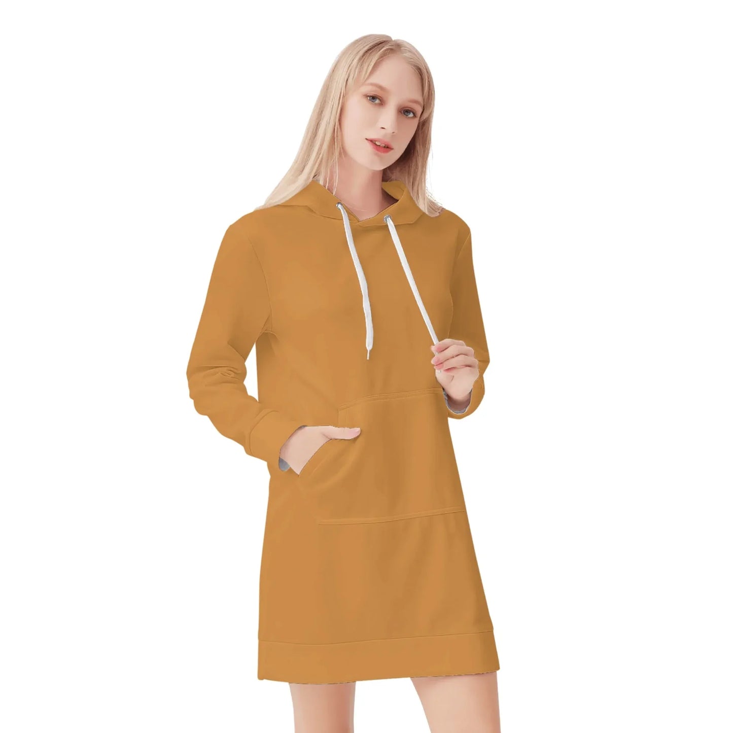 bronzener-velvet-hoodie-dress-hoodiekleid-jlr-design-17278 - JLR Design