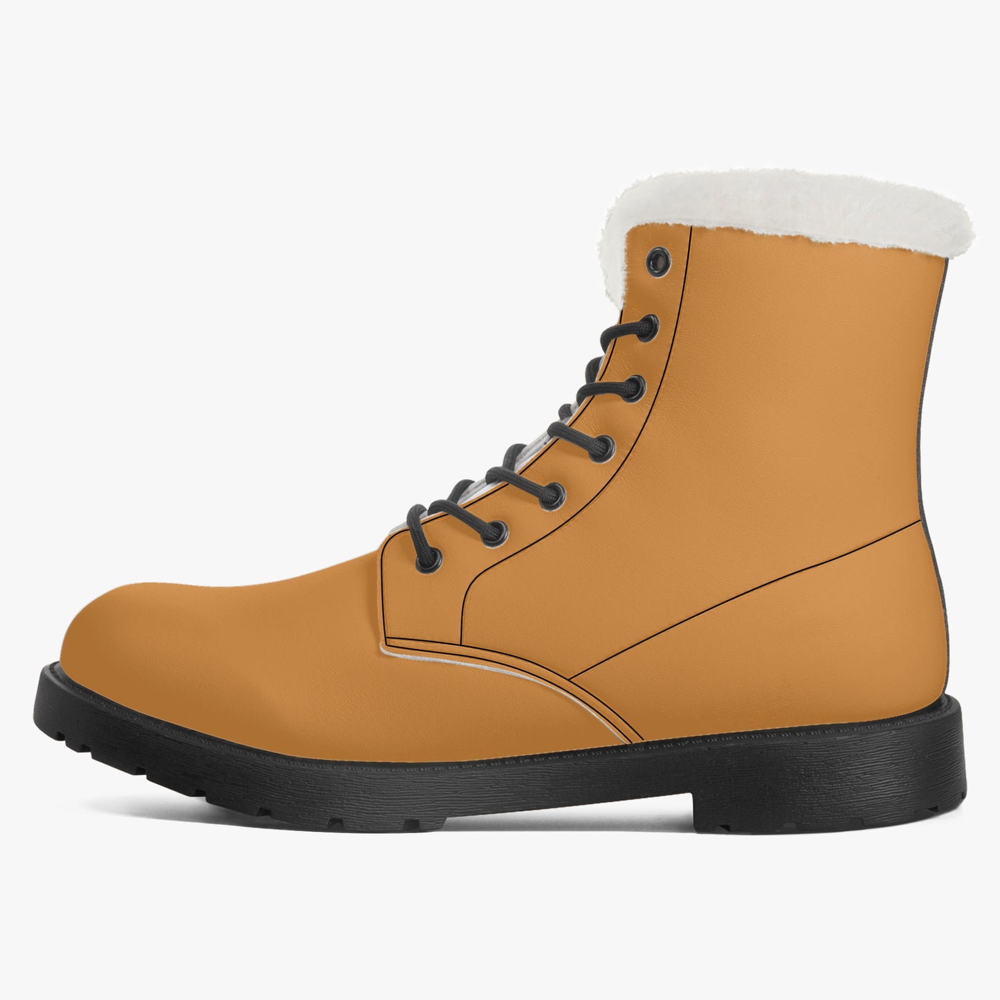 Bronze Faux Fur Leder Boots Boots JLR Design