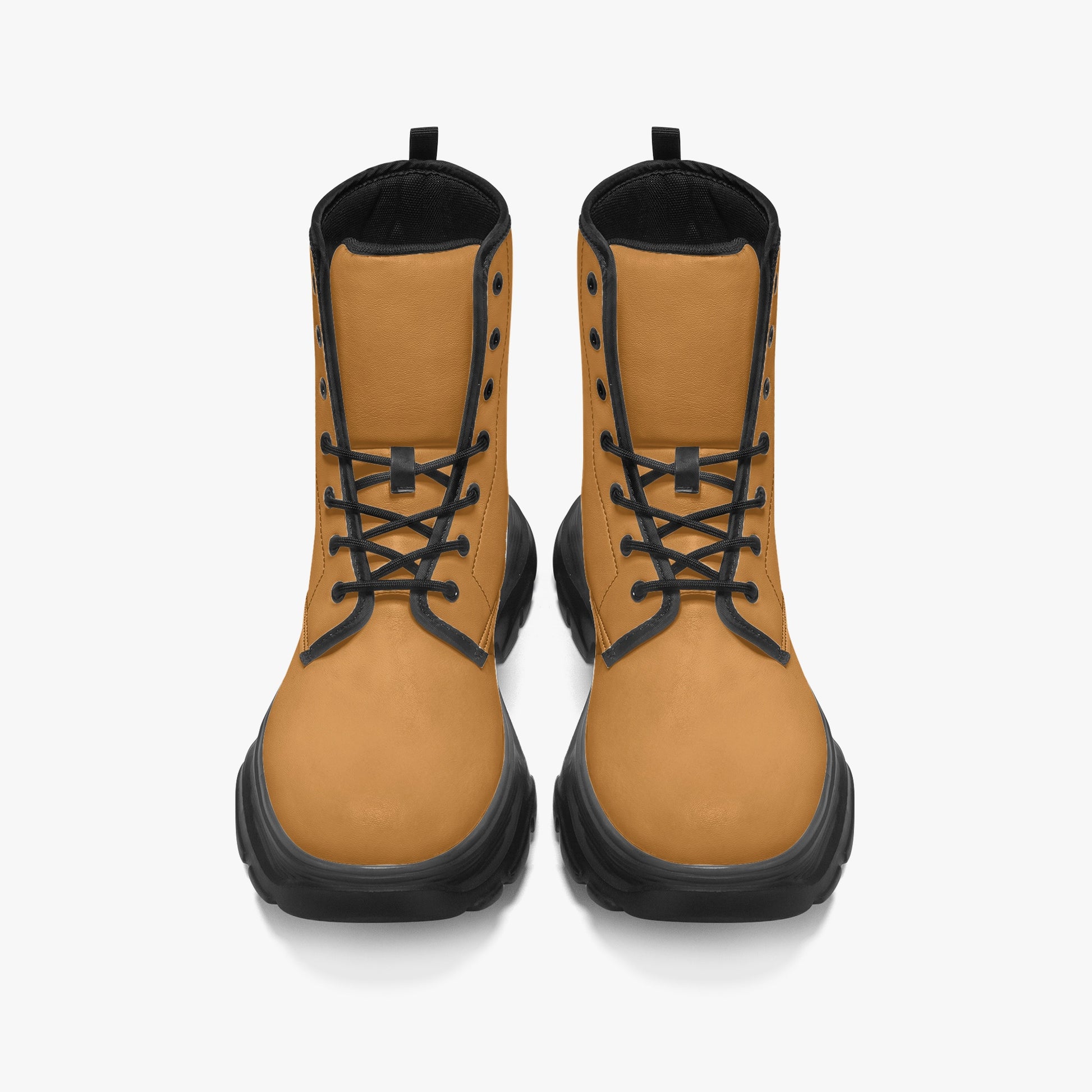 Bronze Leather Chunky Boots Boots JLR Design