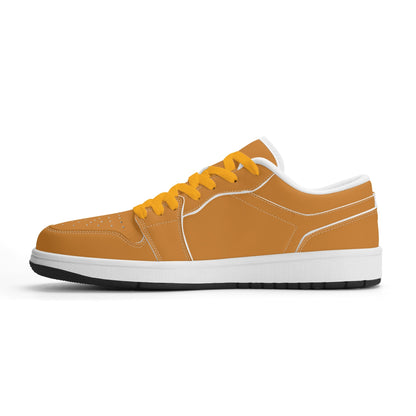 Bronze Low Top Leder Sneaker für Damen Sneaker JLR Design