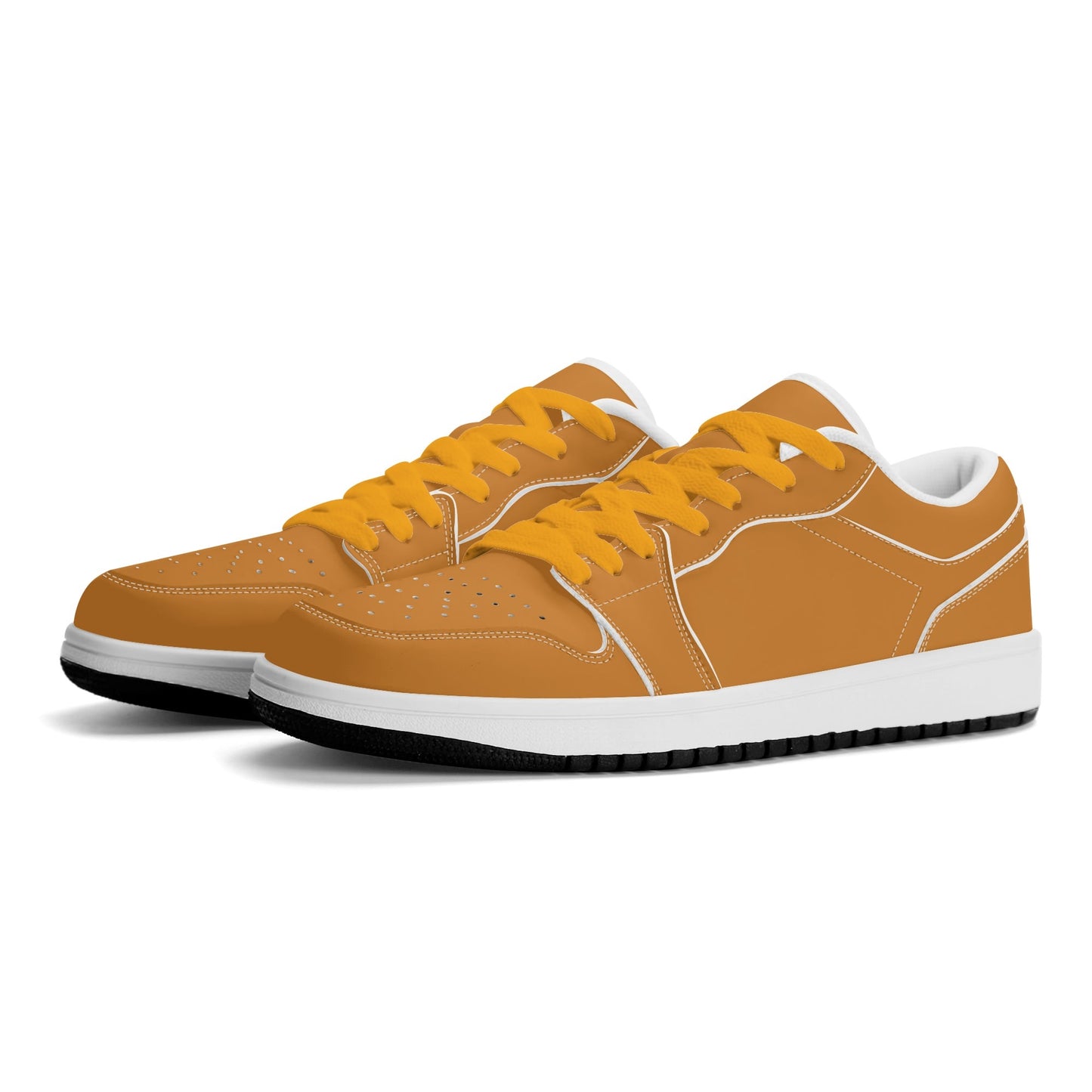 Bronze Low Top Leder Sneaker für Damen Sneaker JLR Design