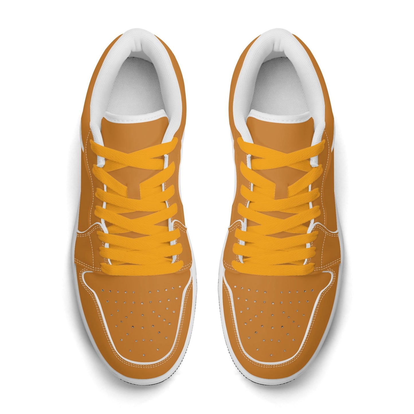 Bronze Low Top Leder Sneaker für Damen Sneaker JLR Design