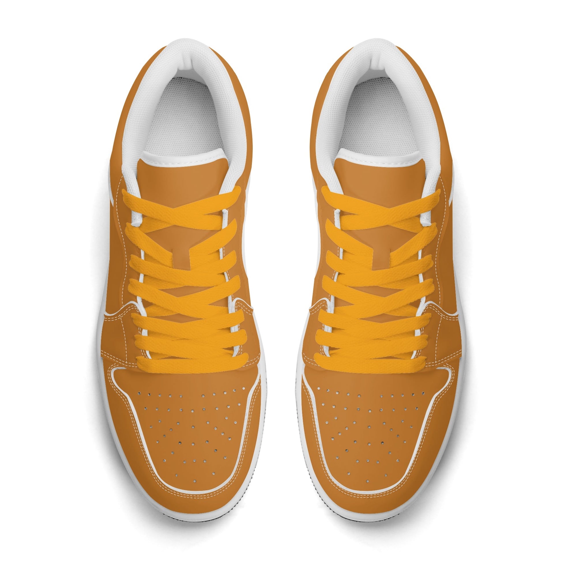 Bronze Low Top Leder Sneaker für Damen Sneaker JLR Design