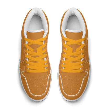 Bronze Low Top Leder Sneaker für Damen Sneaker JLR Design
