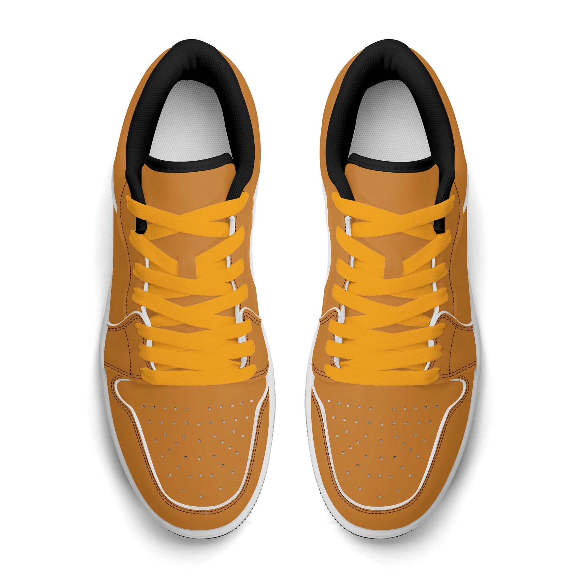 Bronze Low Top Leder Sneaker für Damen Sneaker JLR Design