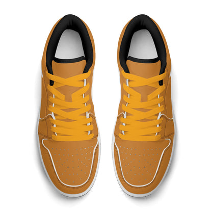 Bronze Low Top Leder Sneaker für Damen Sneaker JLR Design