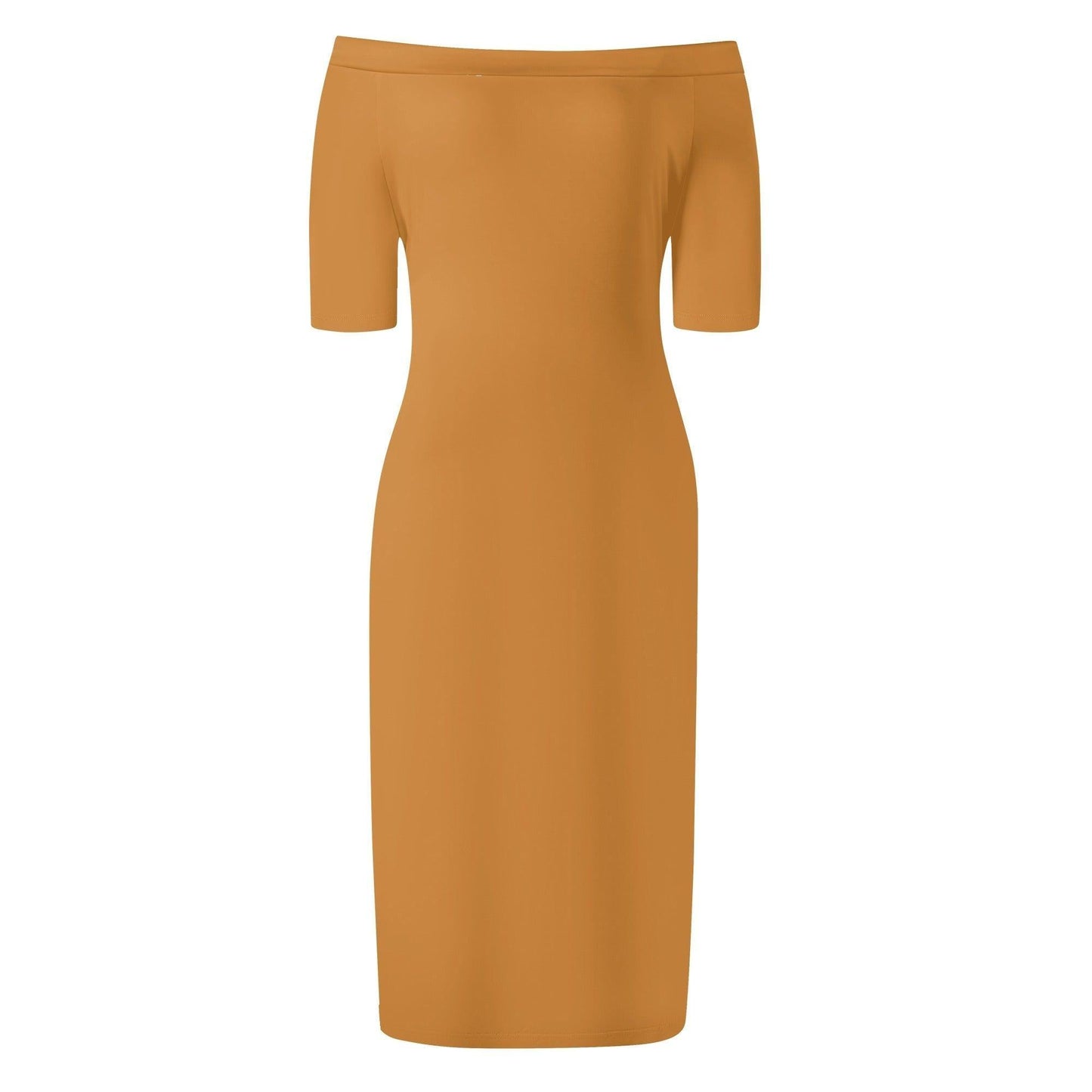 Bronze Off-Shoulder-Kleid -- Bronze Off-Shoulder-Kleid - undefined Off-Shoulder-Kleid | JLR Design