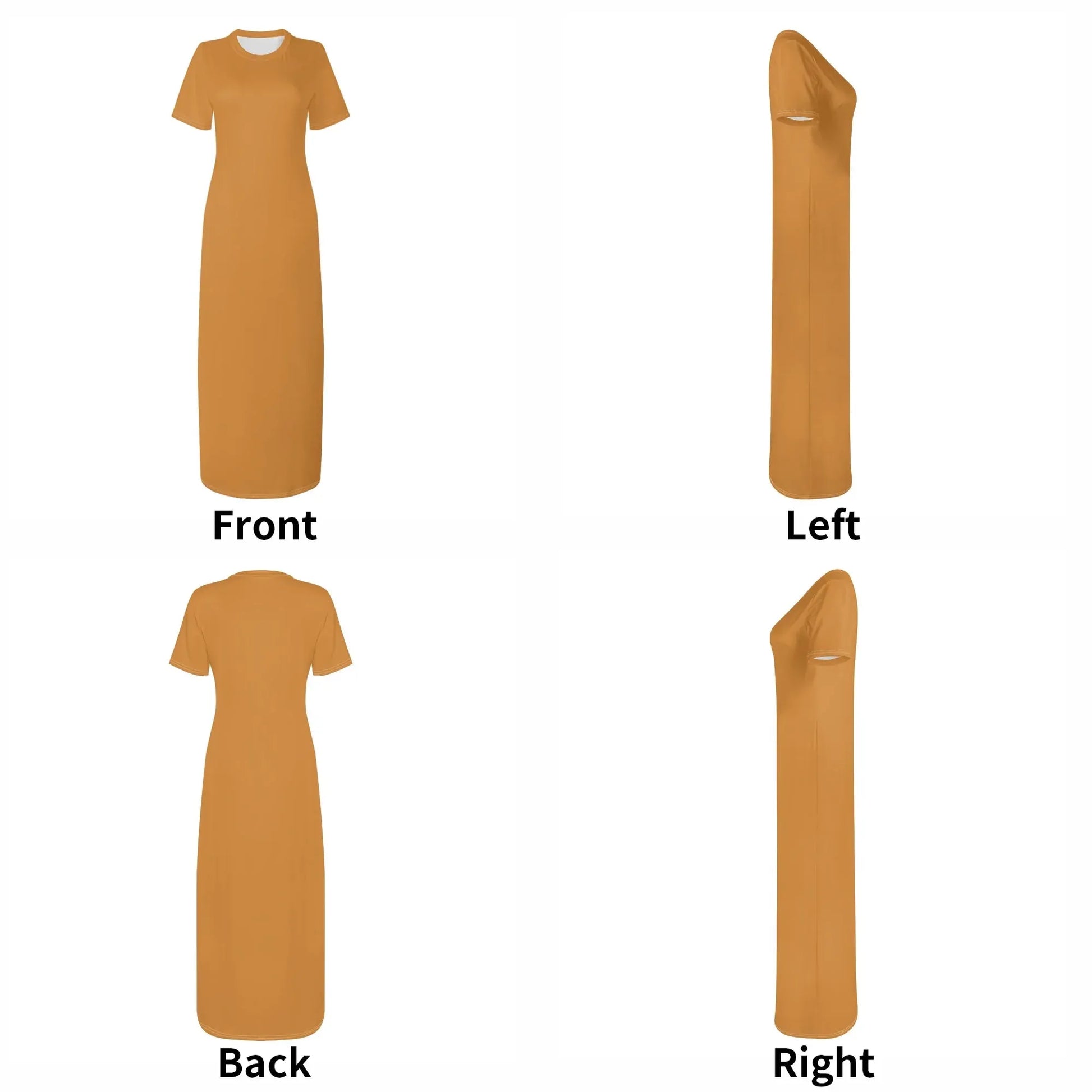 bronze-short-sleeve-long-dress-long-dress-jlr-design-23758 - JLR Design