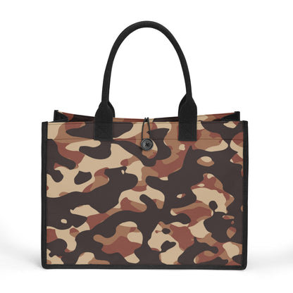 Brown Camouflage Canvas Shopper Tasche Einkaufstasche JLR Design