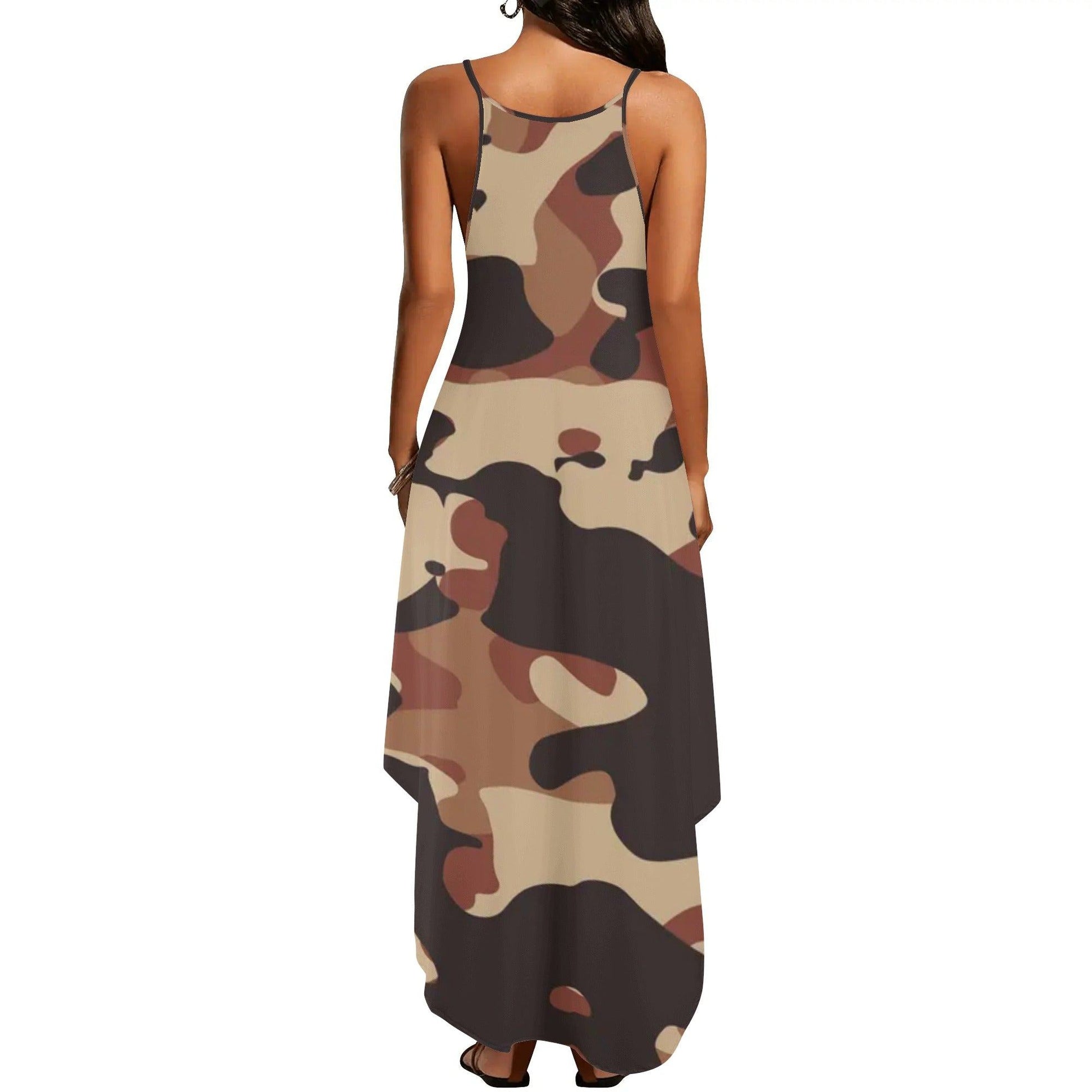 Brown Camouflage elegantes ärmelloses Abendkleid Abendkleid 77.99 Abendkleid, Brown, Camouflage, Elegant, ärmellos JLR Design