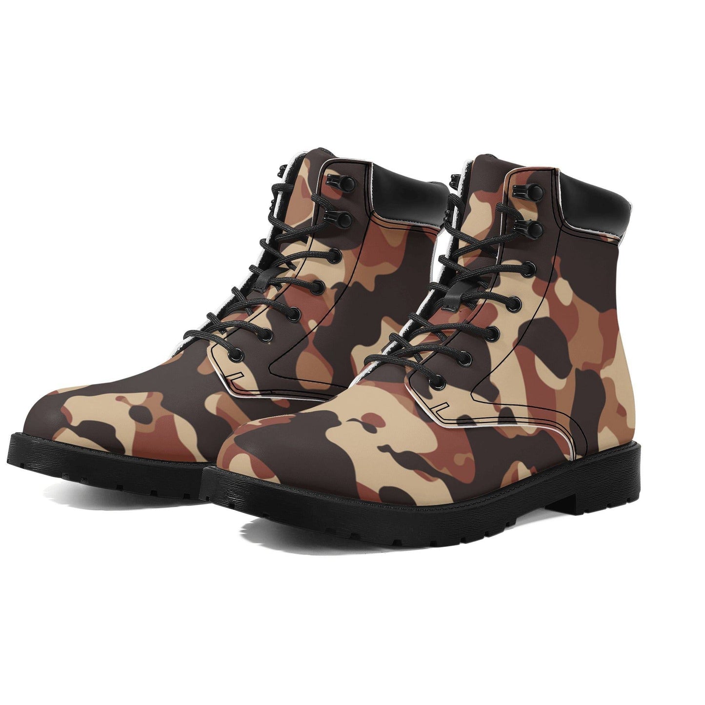 Brown Camouflage Ganzjahres Stiefel für Herren Lederstiefel 82.99 Brown, Camouflage, Ganzjahres, Herren, Lederstiefel JLR Design