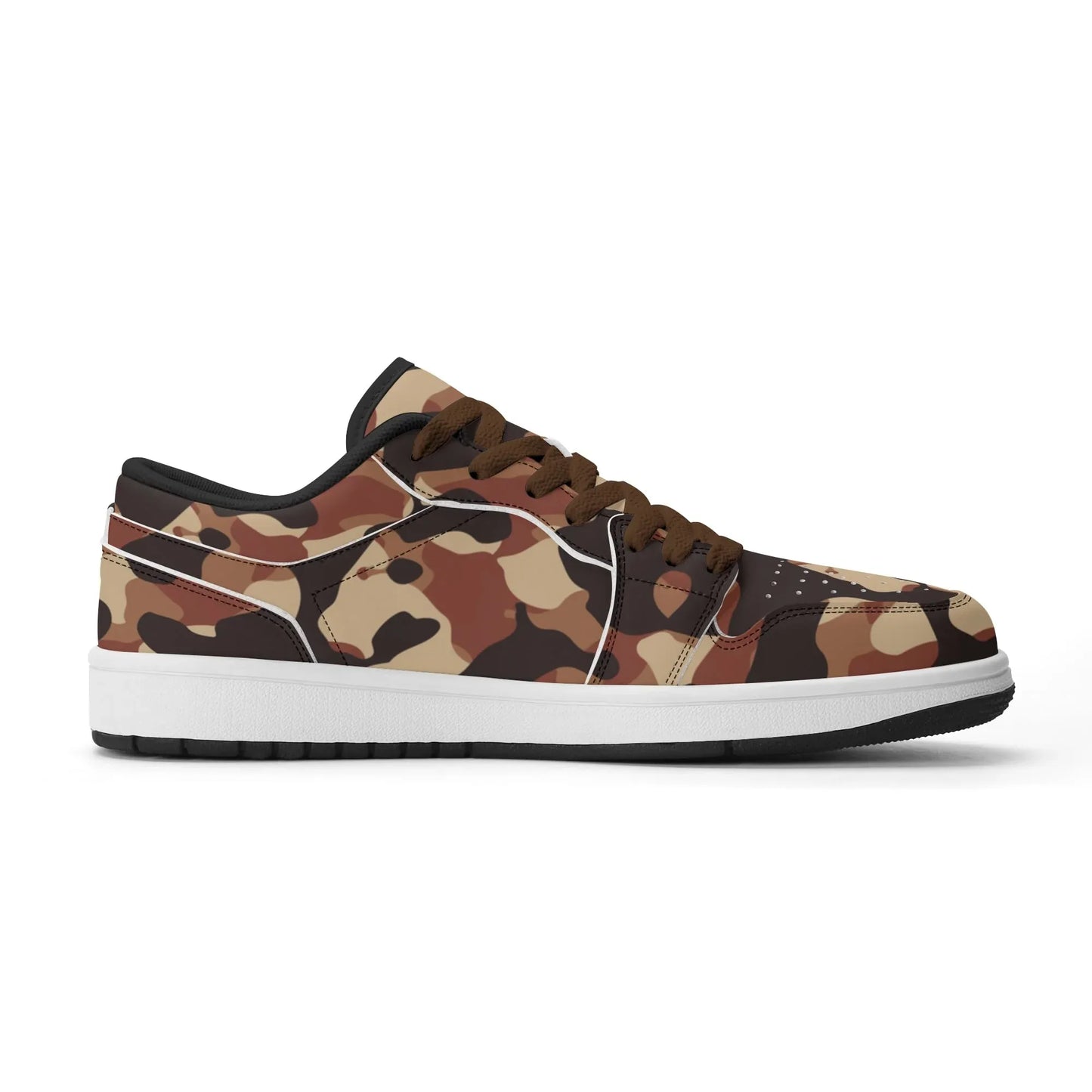 brown-camouflage-low-top-leder-sneaker-fur-damen-sneaker-jlr-design-11280 - JLR Design