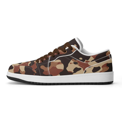 brown-camouflage-low-top-leder-sneaker-fur-damen-sneaker-jlr-design-66592 - JLR Design