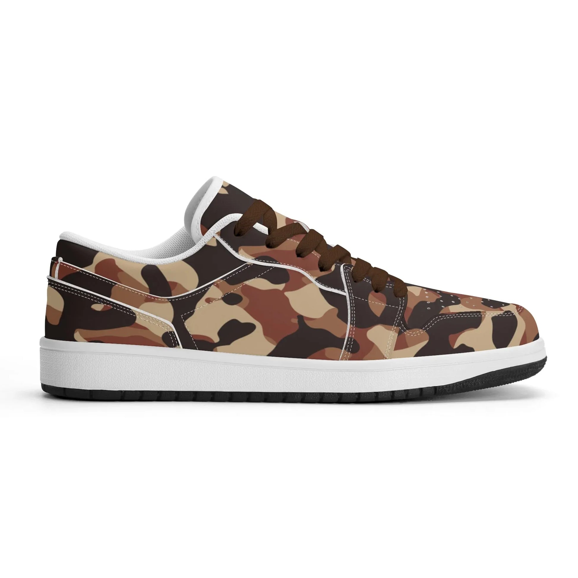 brown-camouflage-low-top-leder-sneaker-fur-damen-sneaker-jlr-design-97181 - JLR Design