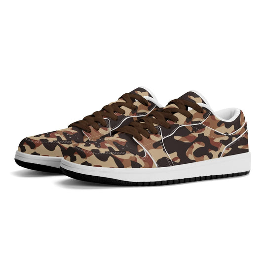 brown-camouflage-low-top-leder-sneaker-fur-herren-sneaker-jlr-design-95905 - JLR Design