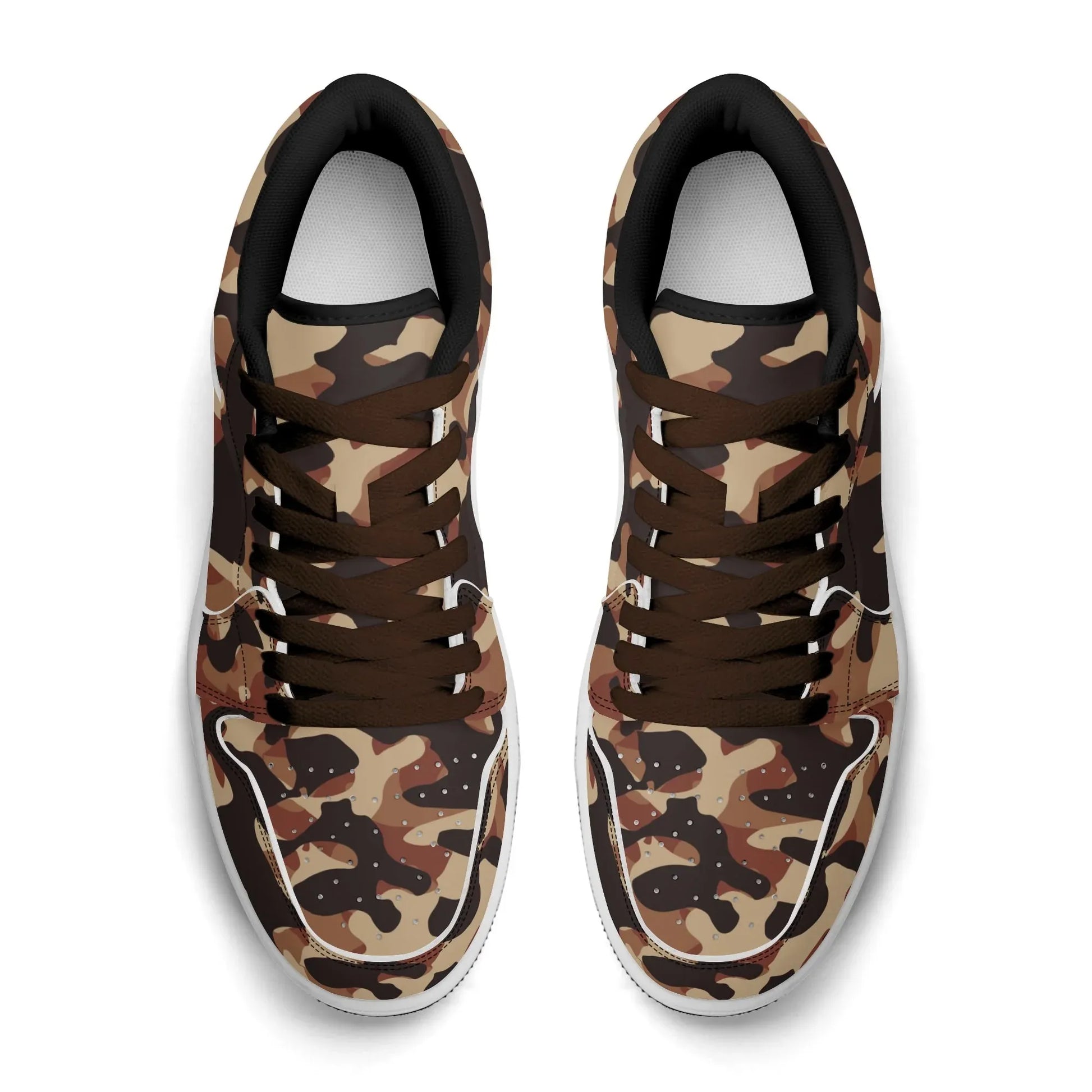brown-camouflage-low-top-leder-sneaker-fur-herren-sneaker-jlr-design-34092 - JLR Design