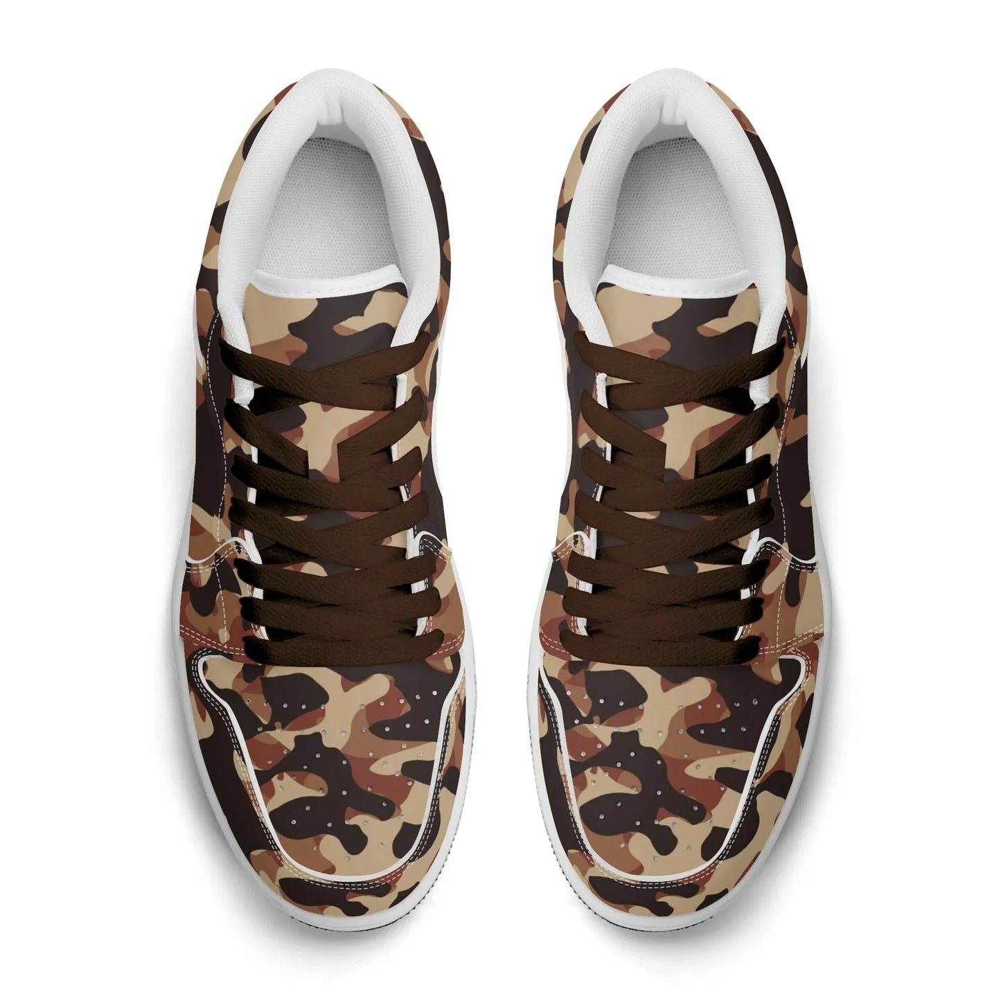 brown-camouflage-low-top-leder-sneaker-fur-herren-sneaker-jlr-design-49679 - JLR Design