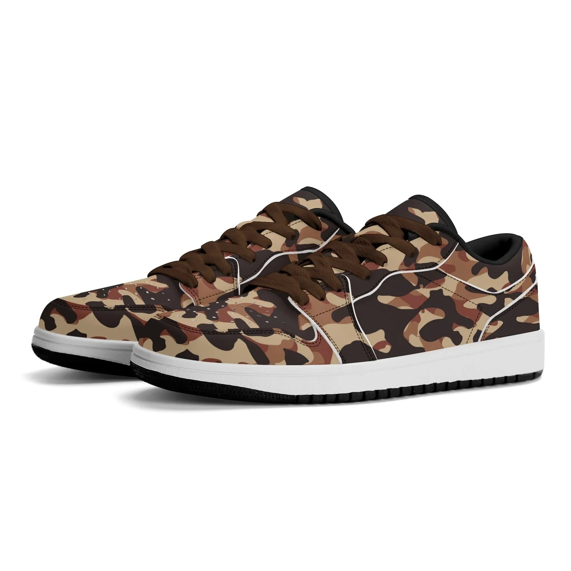 brown-camouflage-low-top-leder-sneaker-fur-herren-sneaker-jlr-design-47286 - JLR Design