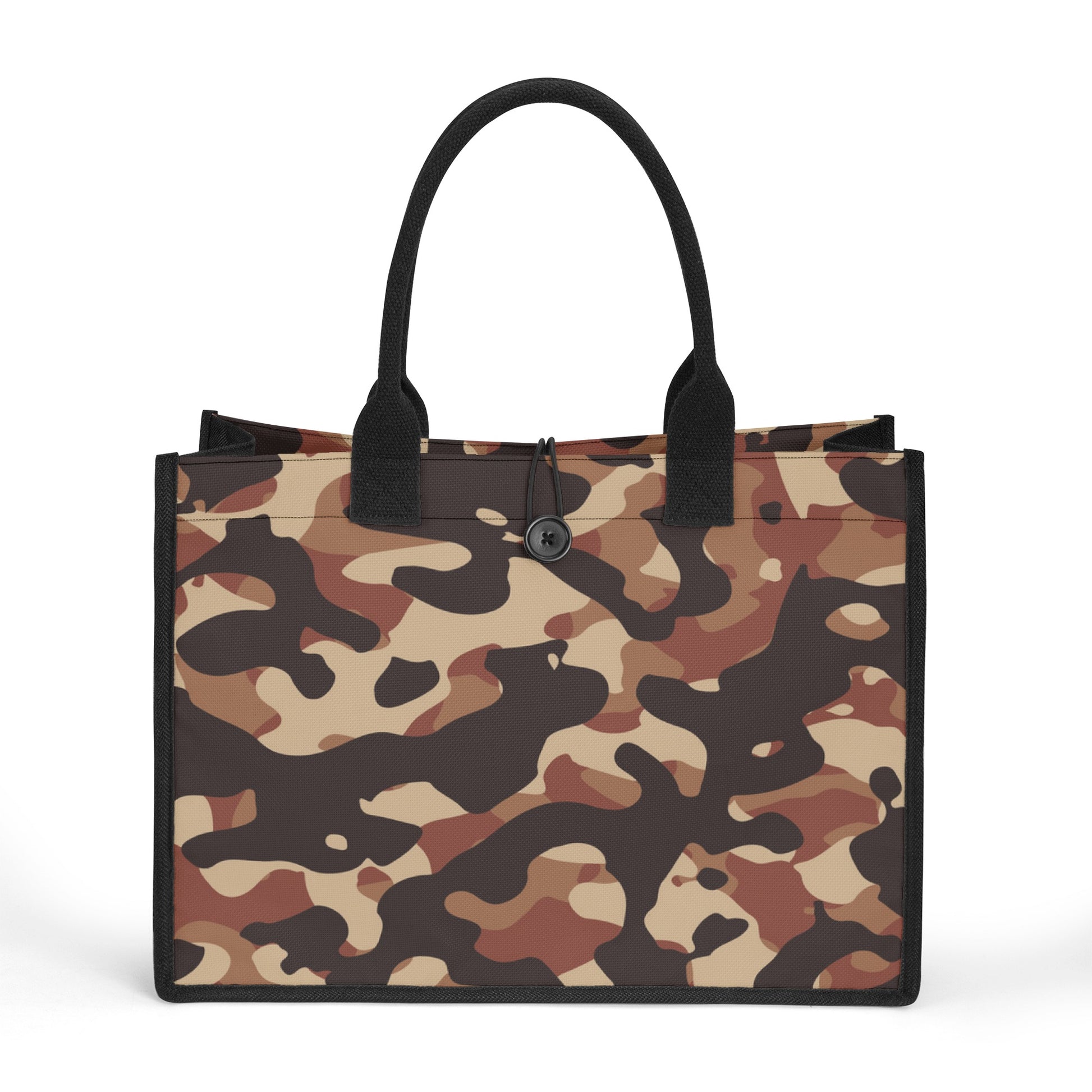 Brown Camouflage Premium Canvas Shopper Tasche Einkaufstasche JLR Design