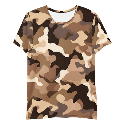 Brown Camouflage v1 Sport-T-Shirt für Herren Sport T-Shirt JLR Design